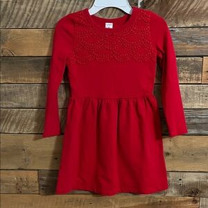 Red Kids Dress with Lace Detail Christmas Holiday by Carter’s